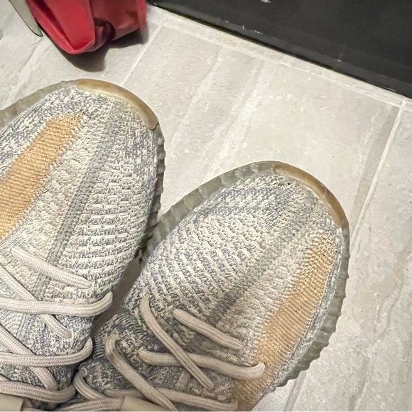 Adidas Yeezy Gray and Cream Sneakers - Picture 3 of 7